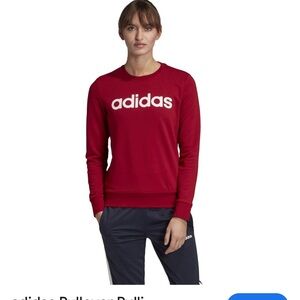 Adidas pullover Burgundy‎ Crewneck Sweatshirt large
